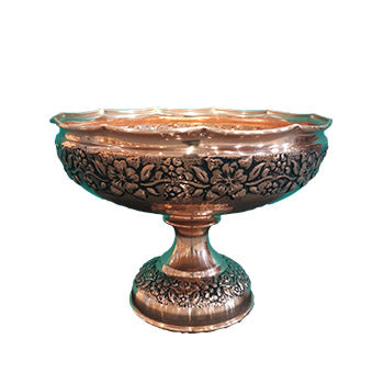 Red Petal Nut Bowl - Single Base Red Petal Nut Bowl - Single Base